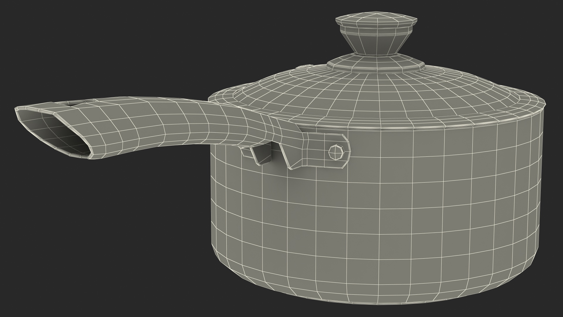 3D Tower Saucepan Set model