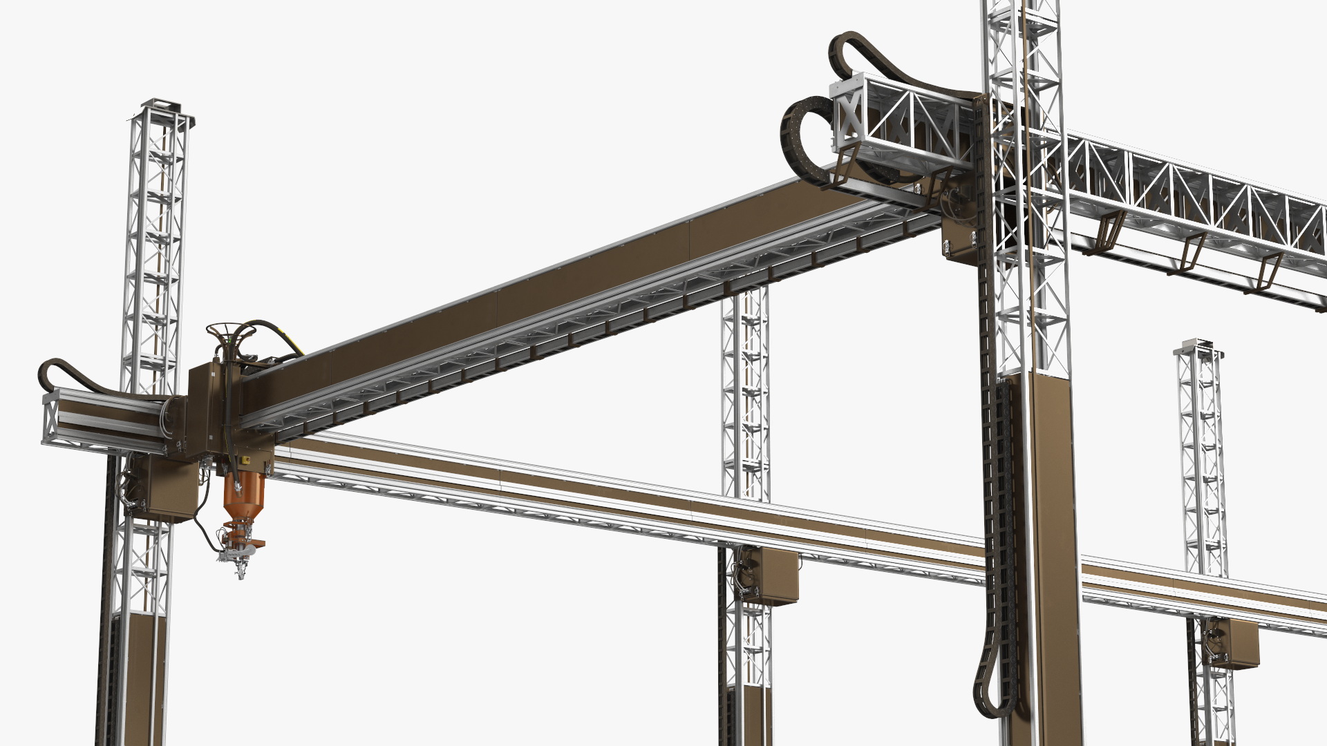House Construction 3D Printer Generic Rigged 3D model