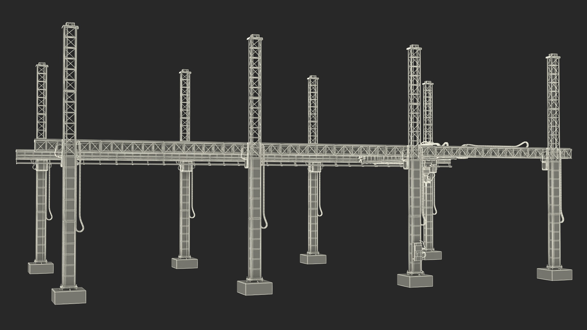 House Construction 3D Printer Generic Rigged 3D model