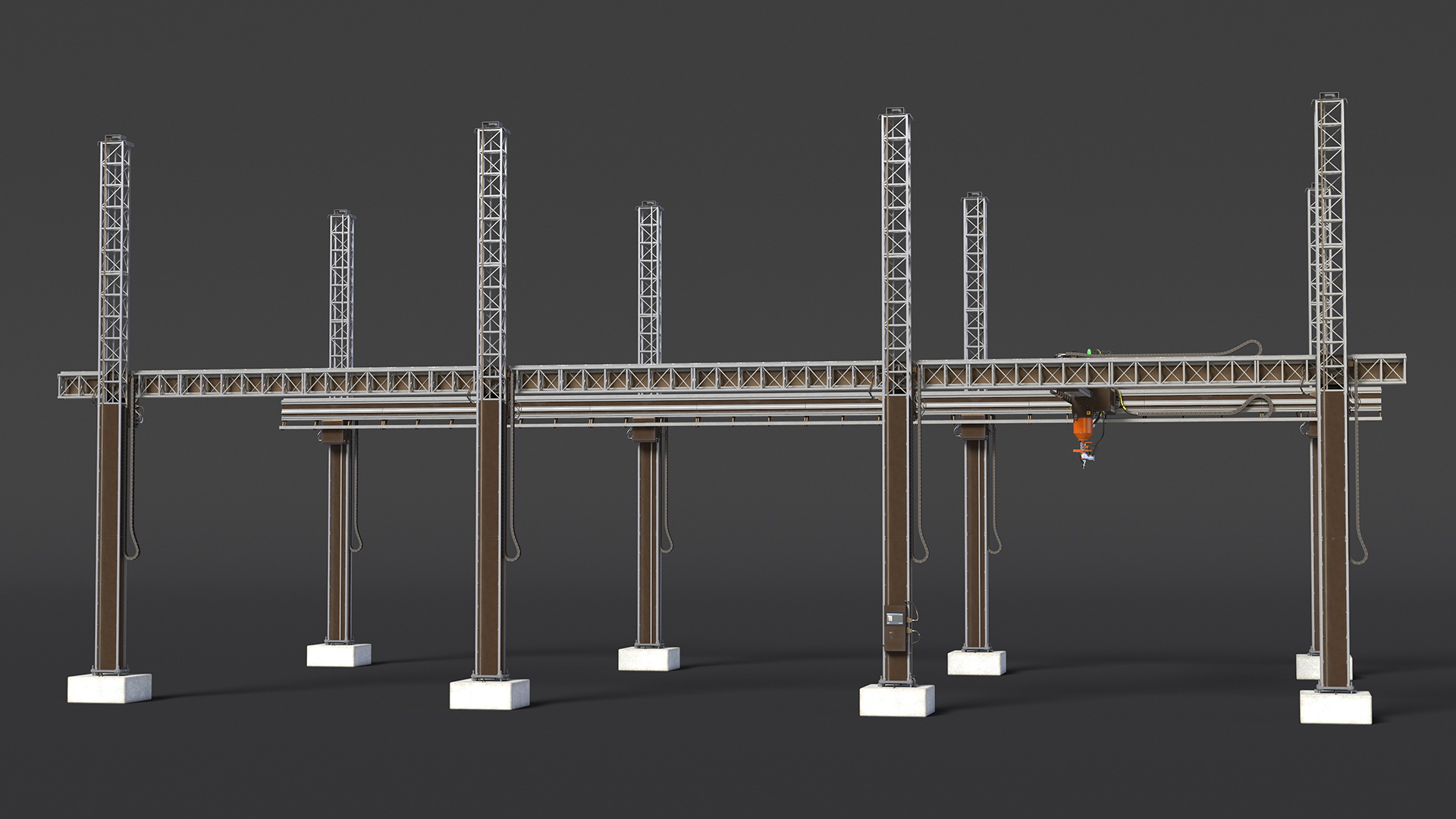 House Construction 3D Printer Generic Rigged 3D model