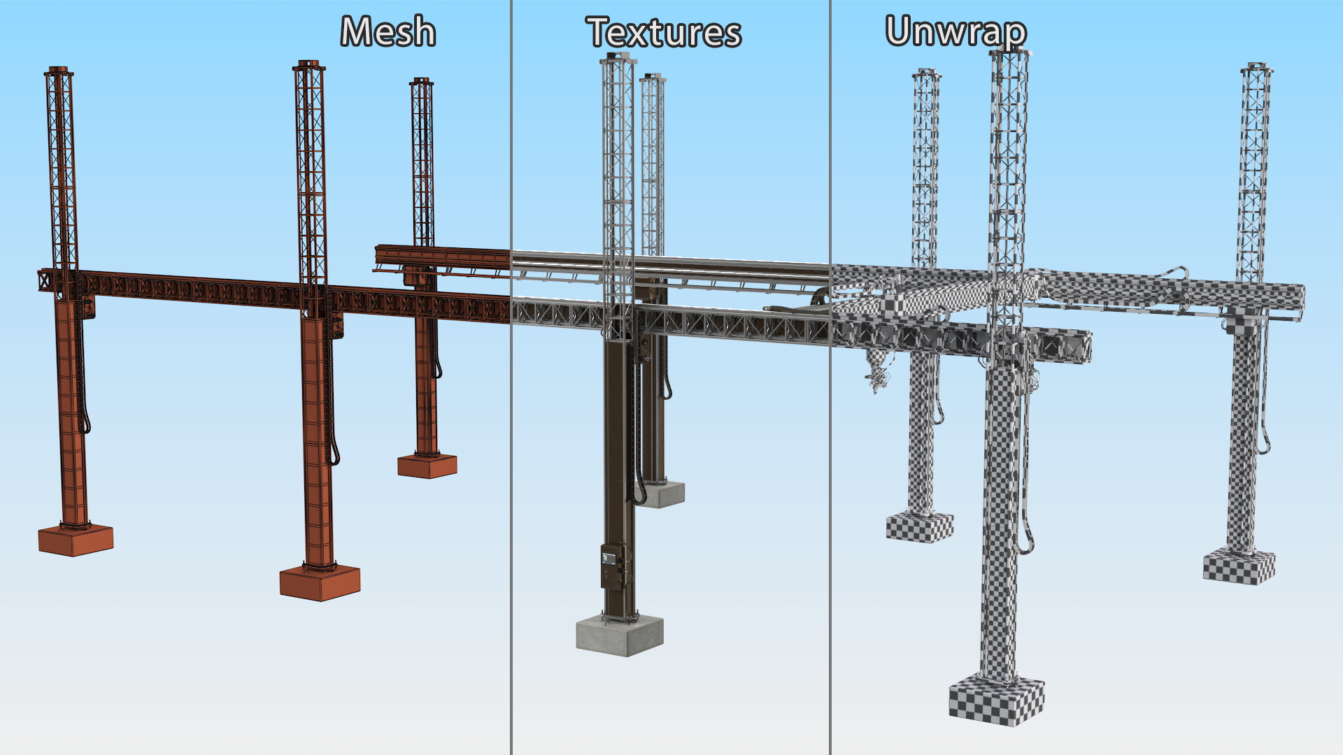 House Construction 3D Printer Generic Rigged 3D model