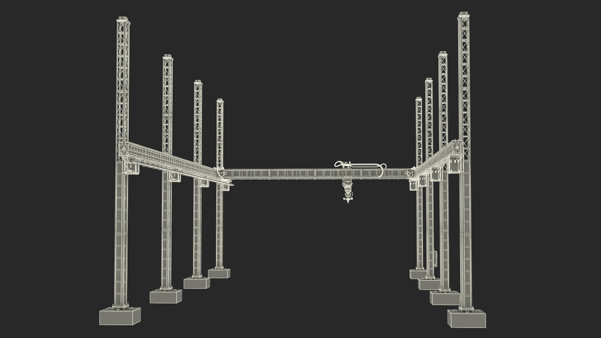 House Construction 3D Printer Generic Rigged 3D model