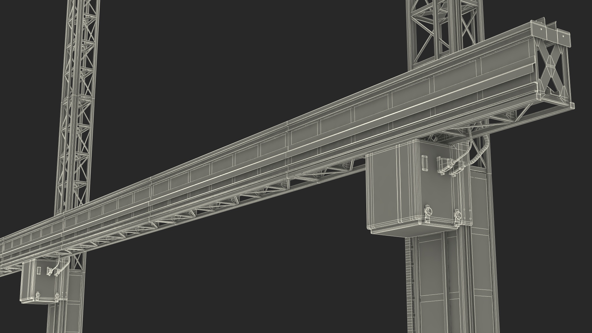 House Construction 3D Printer Generic Rigged 3D model
