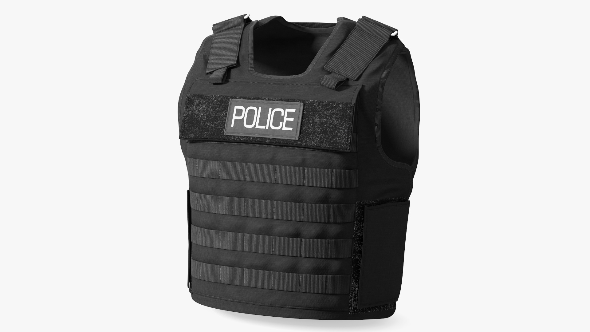 3D Police Black Body Armor Carrier