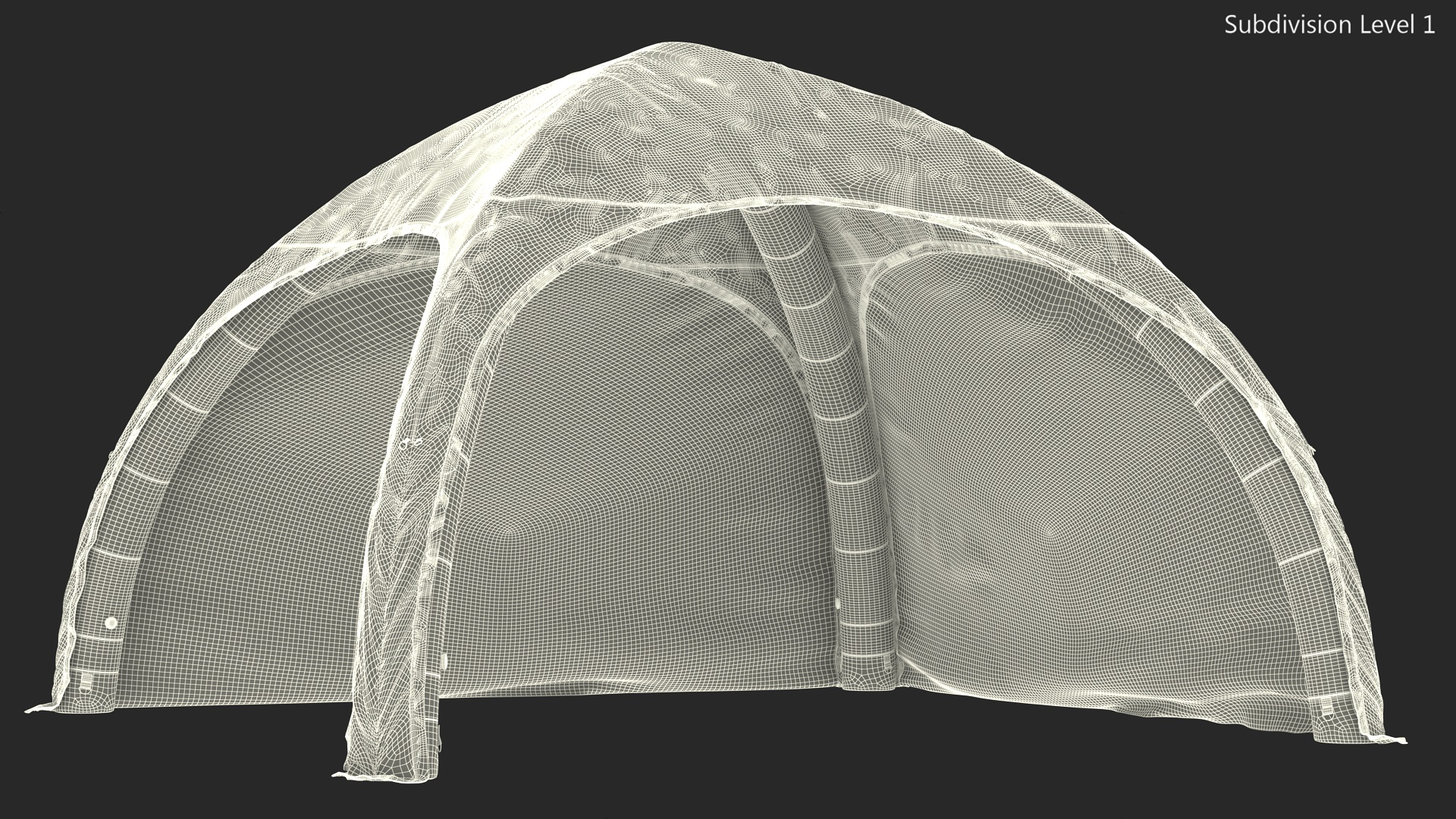 3D Air Dome Tent model