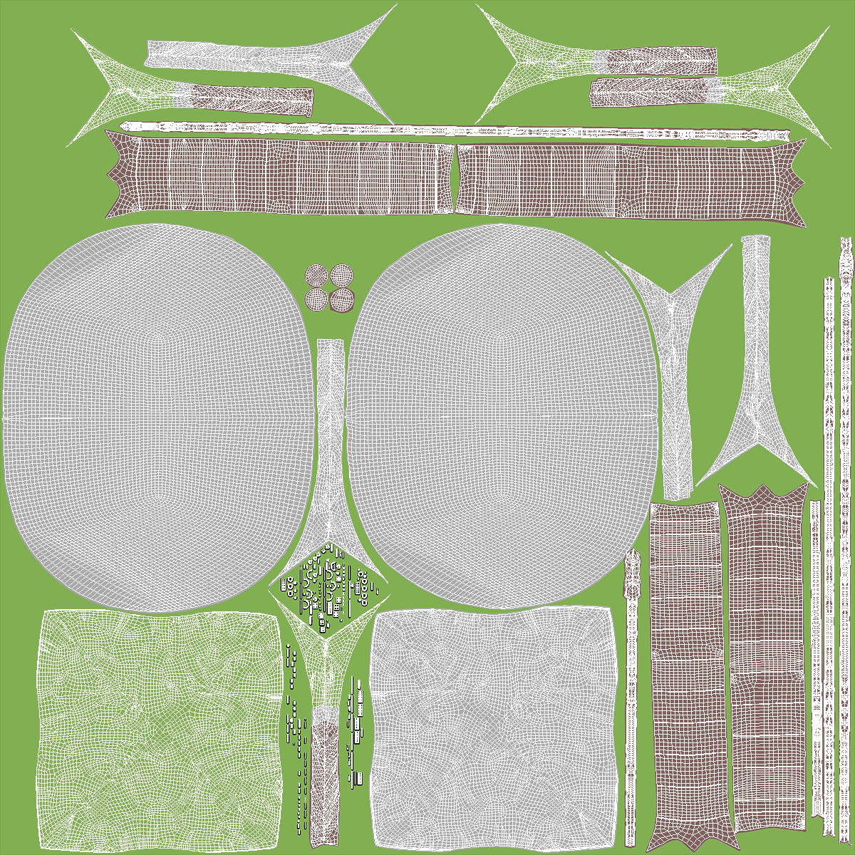 3D Air Dome Tent model