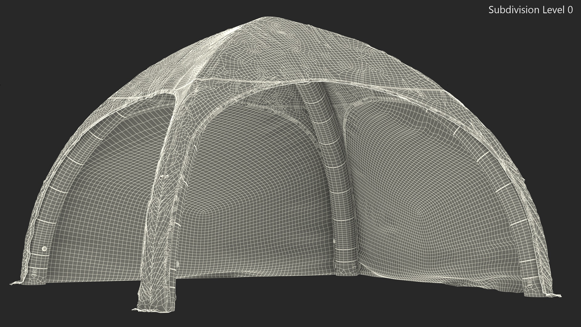 3D Air Dome Tent model