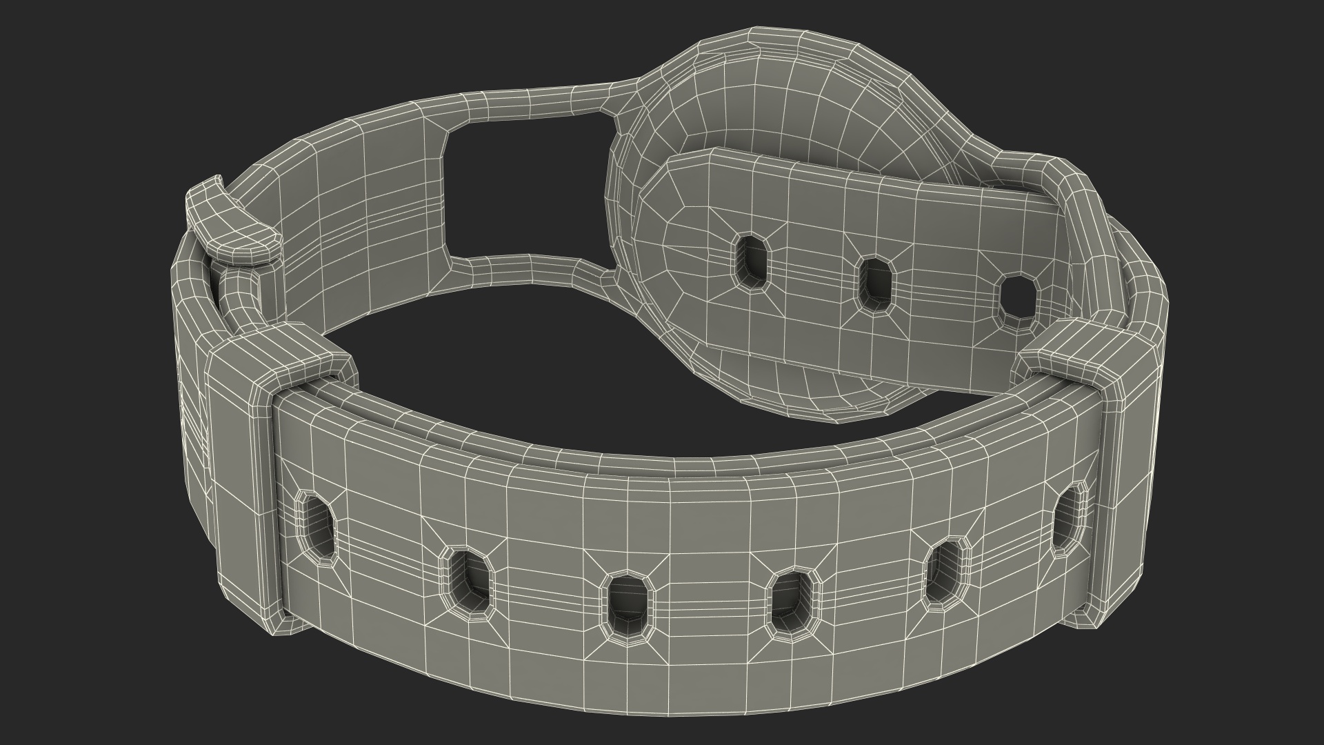 3D Apple AirTag Dog Collar model
