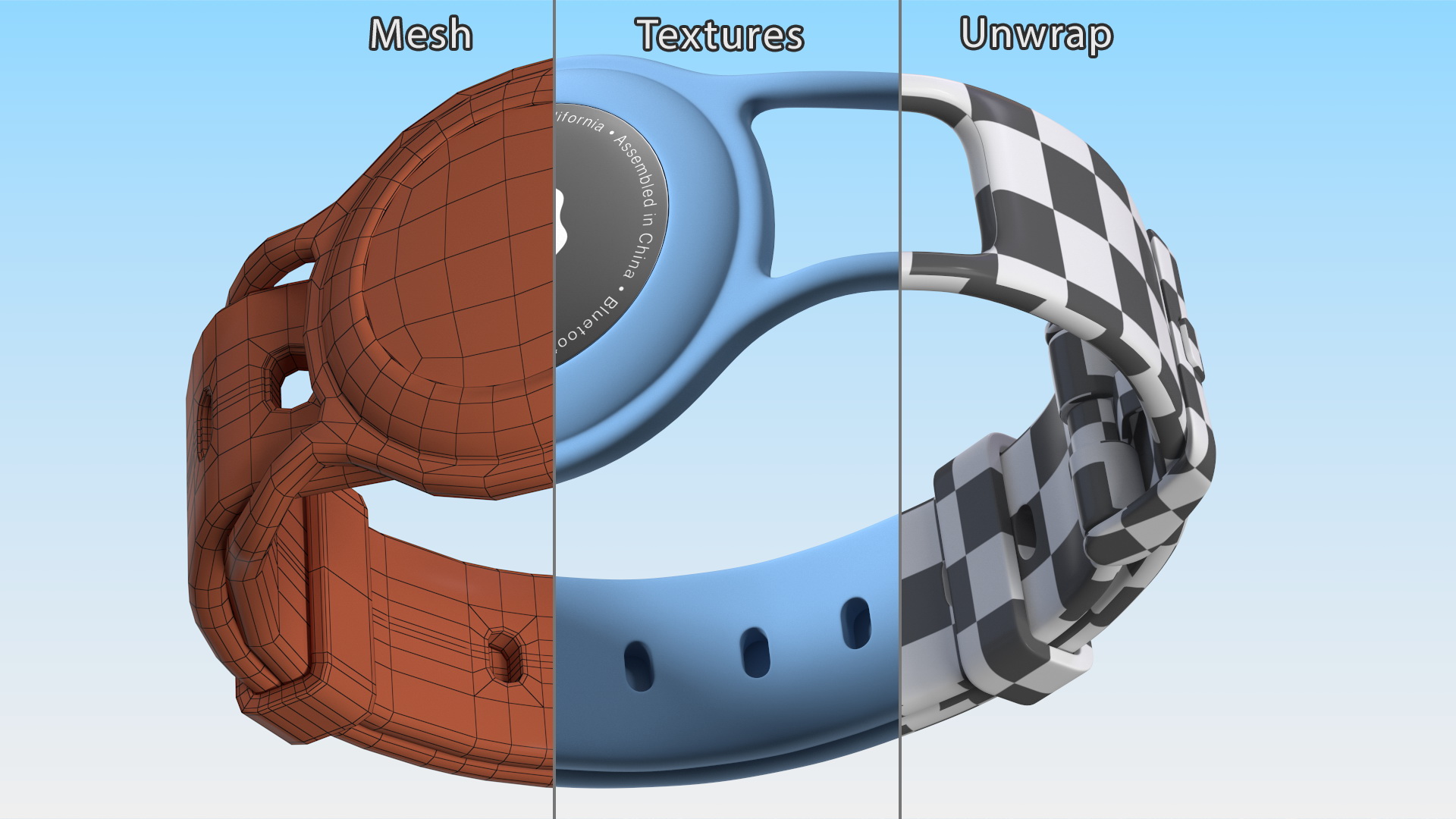3D Apple AirTag Dog Collar model