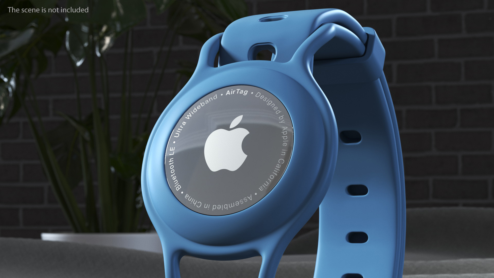 3D Apple AirTag Dog Collar model