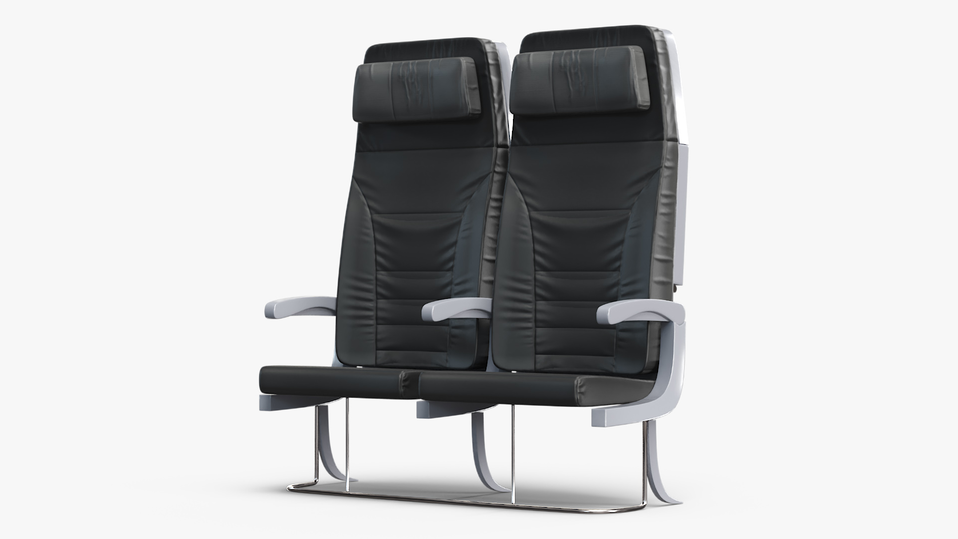 3D Passenger Aircraft Double Seats