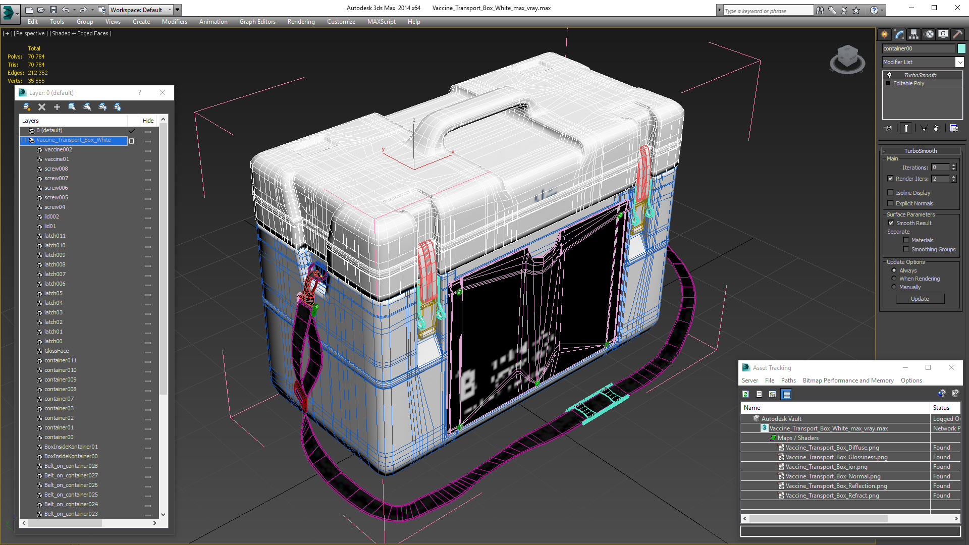 Vaccine Transport Box White 3D