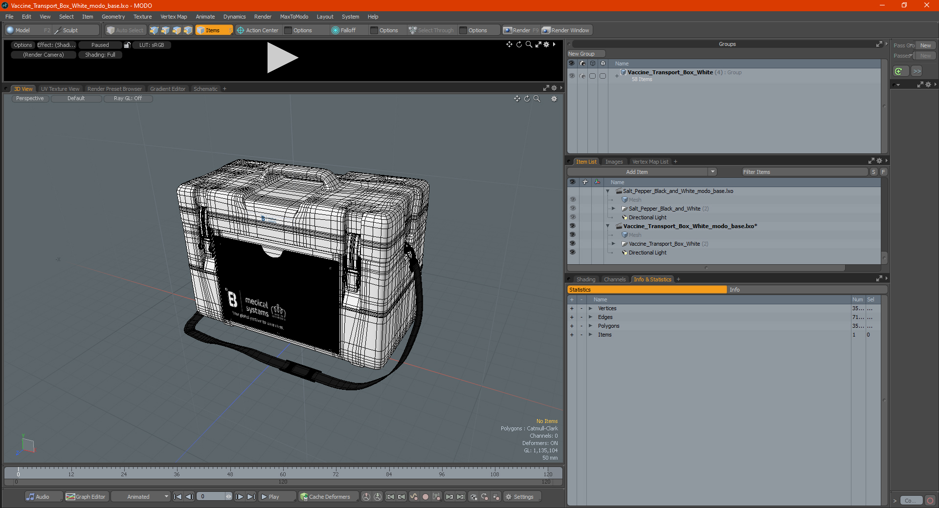 Vaccine Transport Box White 3D