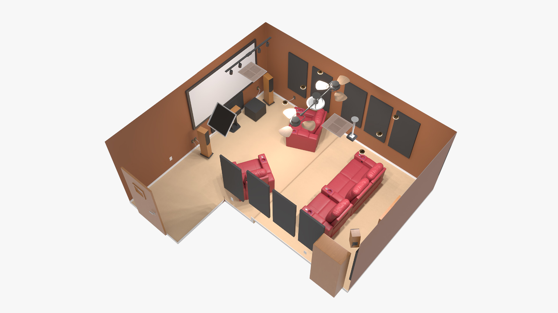 Home Theater Room 3D
