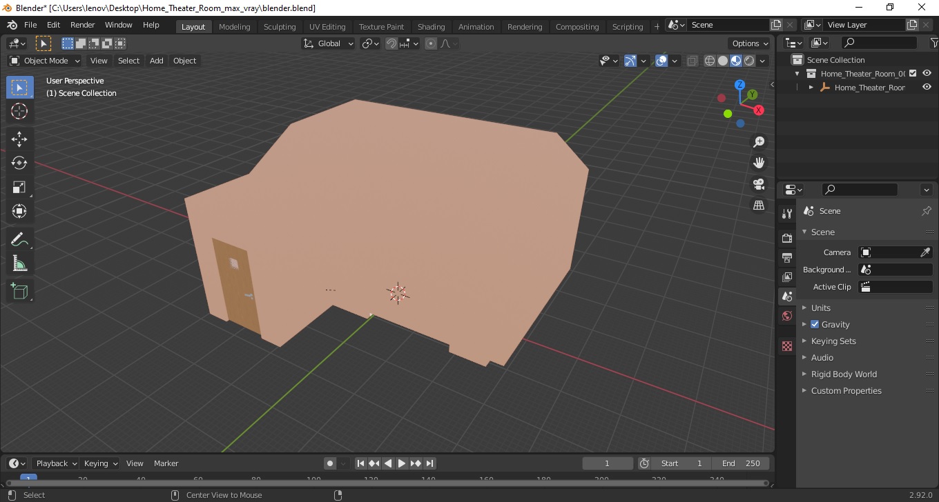 Home Theater Room 3D