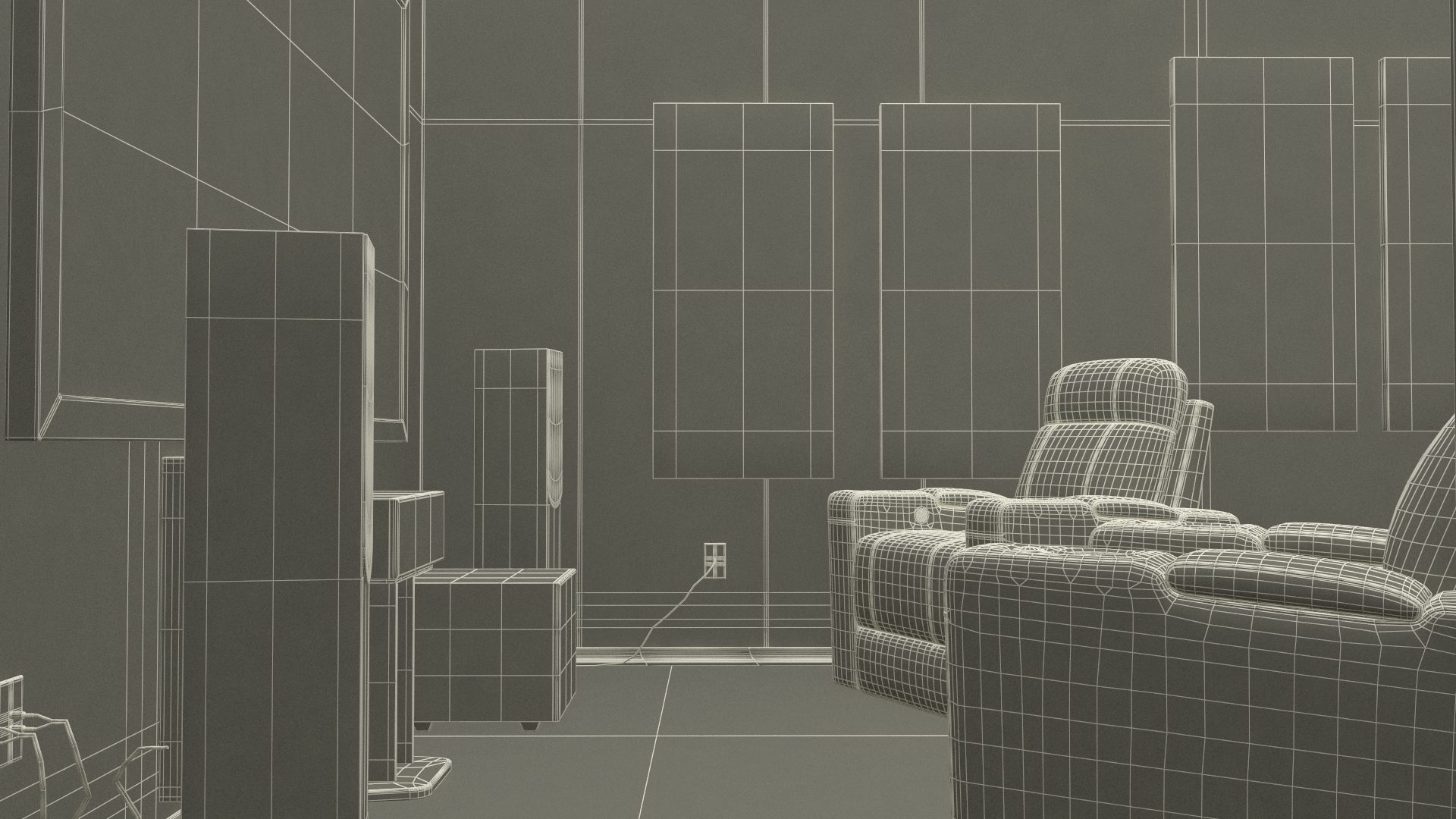 Home Theater Room 3D