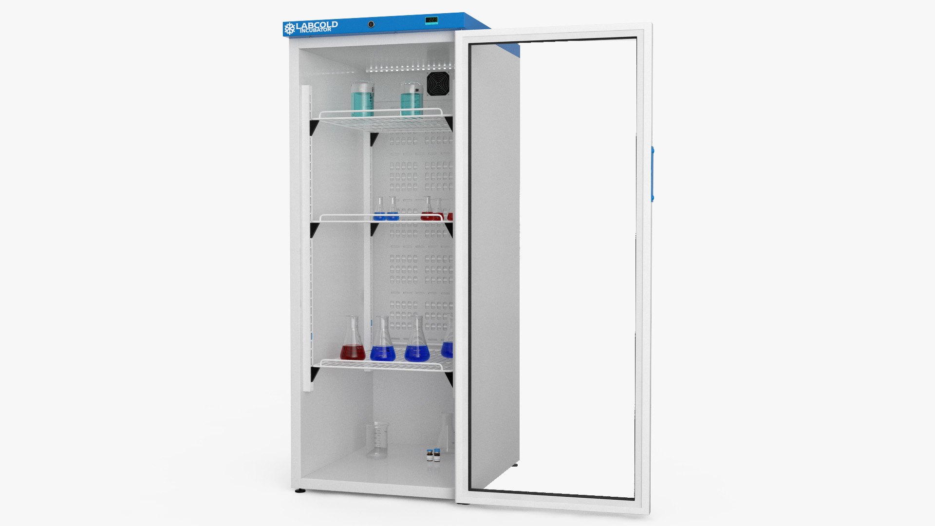 3D model Labcold Cooled Incubator 340L with Flask