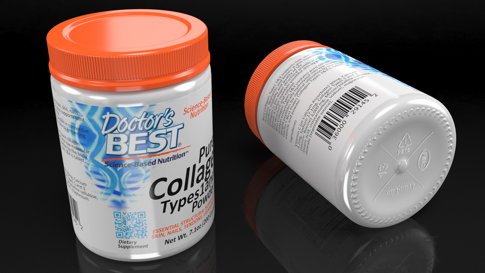 3D Doctors Best Collagen Powder model