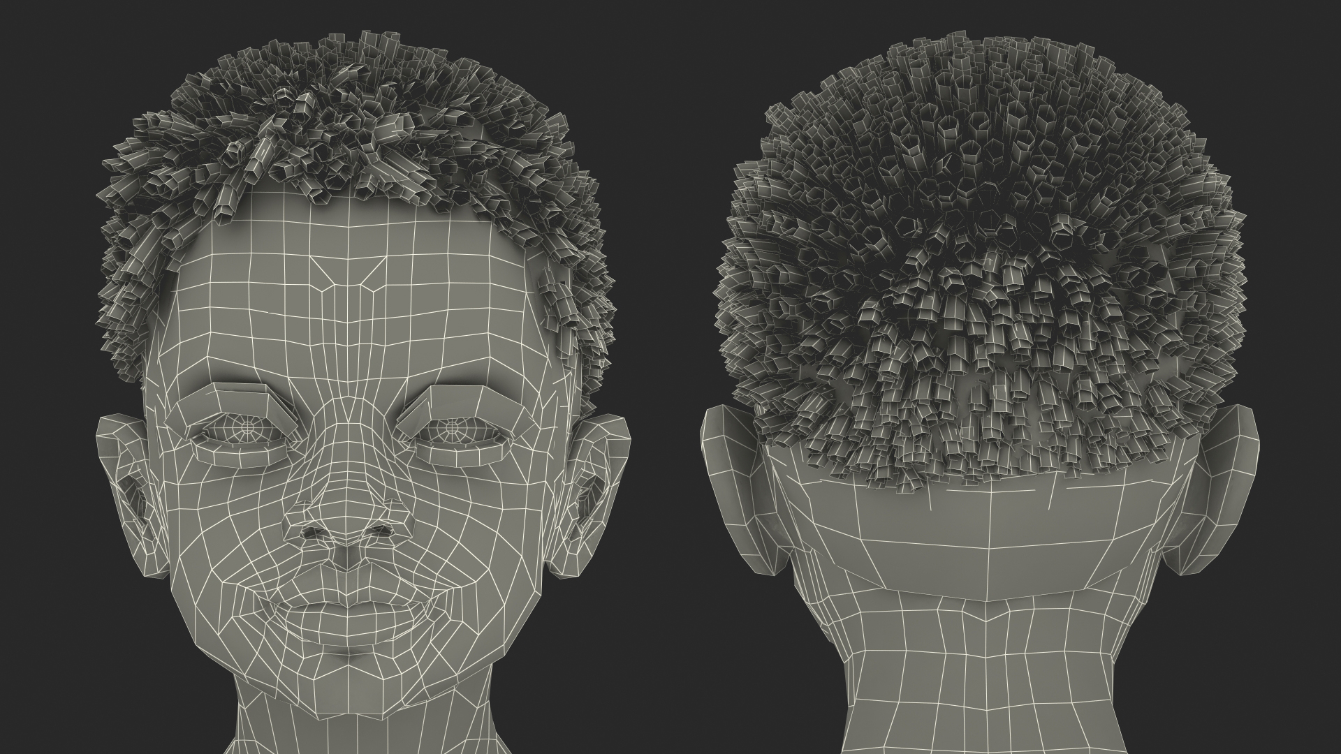 3D Black Child Boy Beach Style Rigged for Cinema 4D model