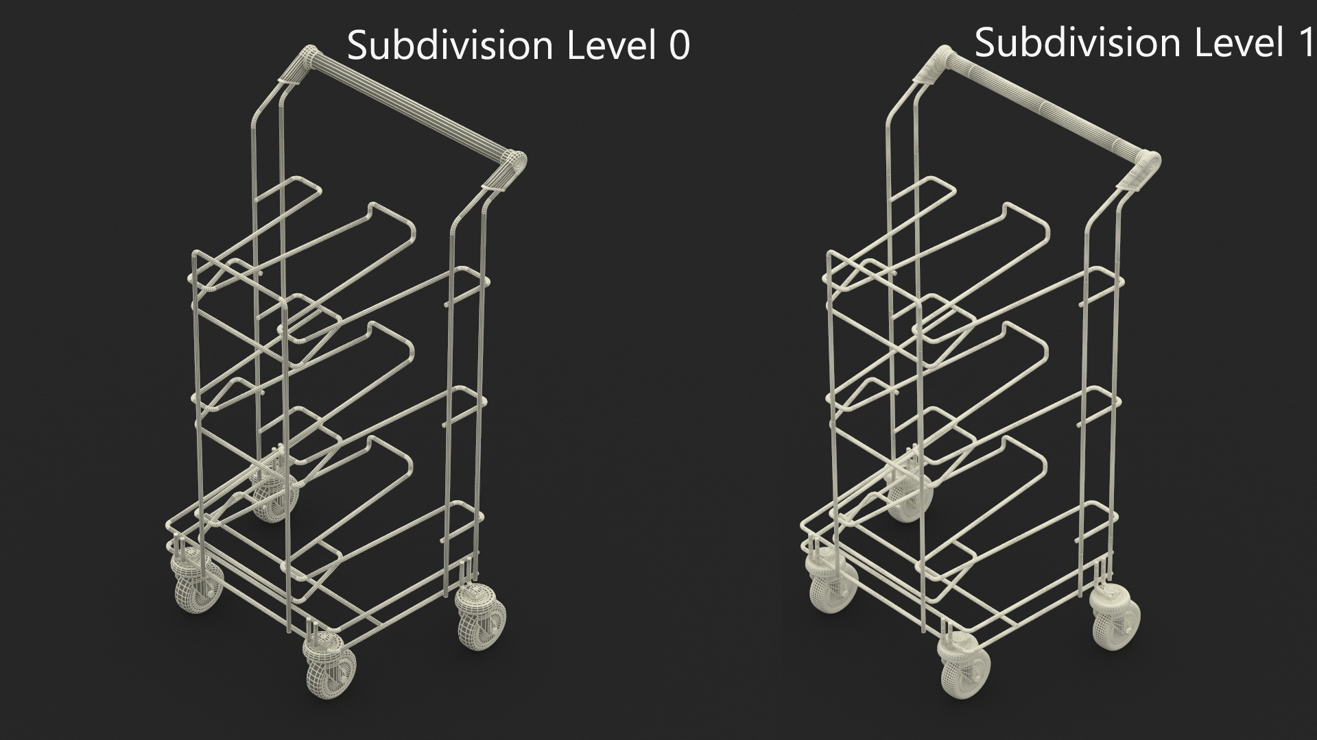 3D model Empty Tray Cart