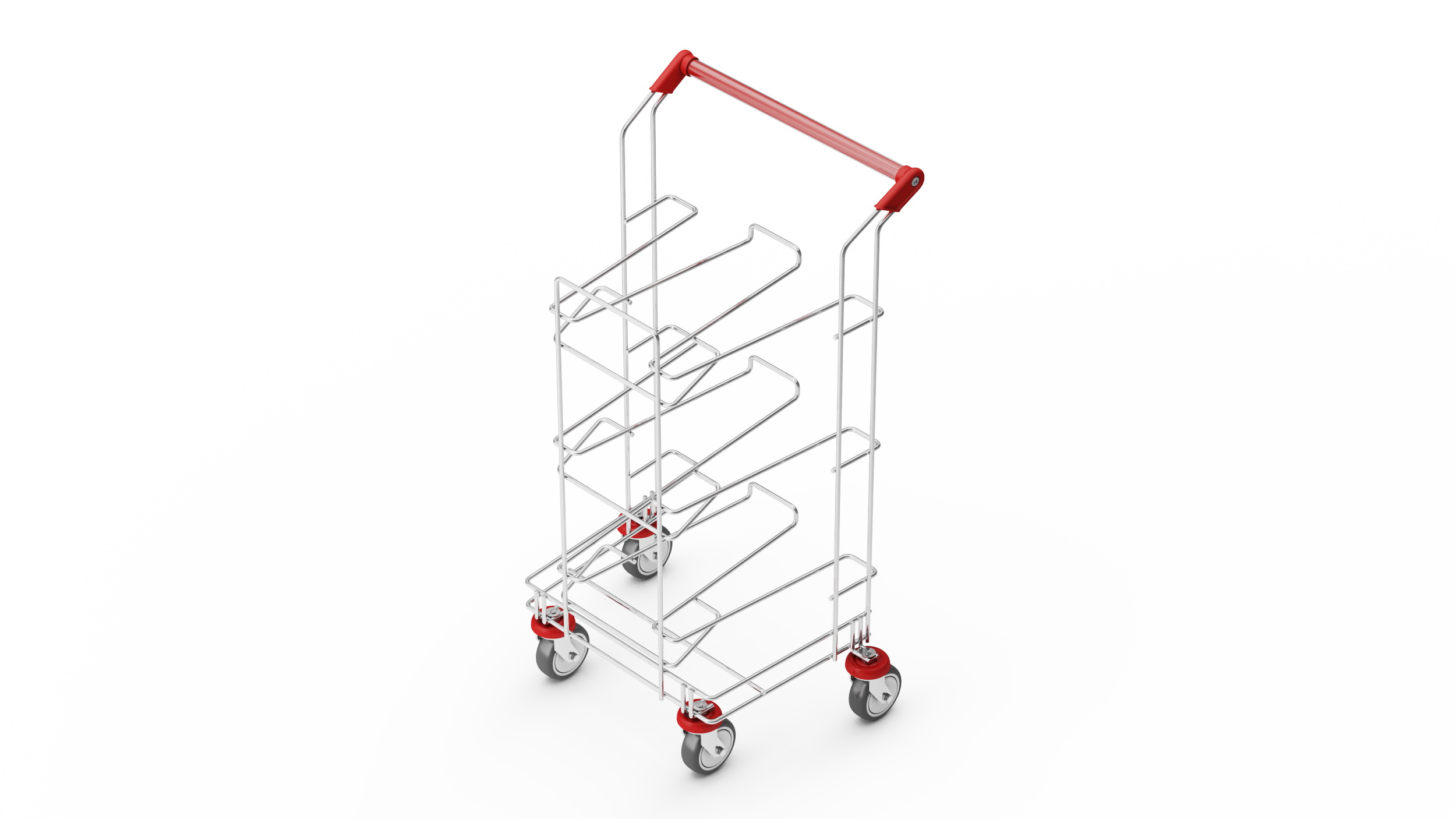 3D model Empty Tray Cart