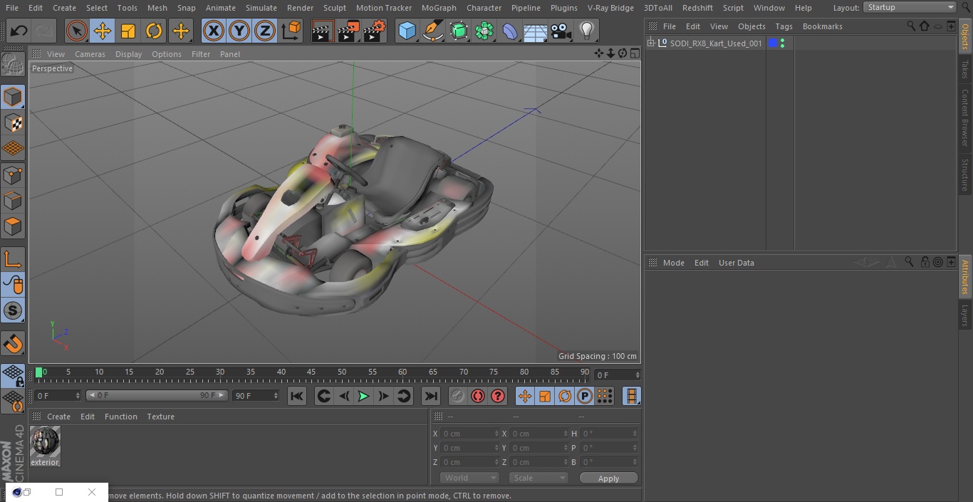 3D SODI RX8 Kart Used model