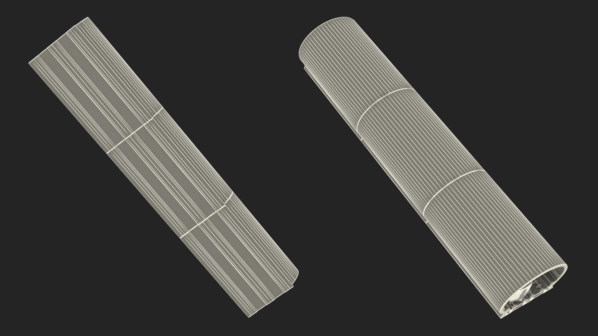 Subway Tunnel Section with Train 3D