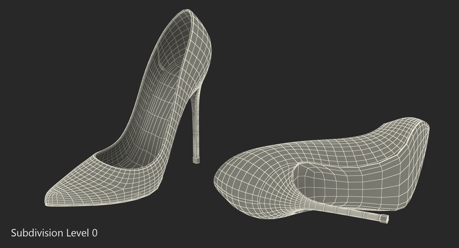 3D Christian Louboutin Women Shoes