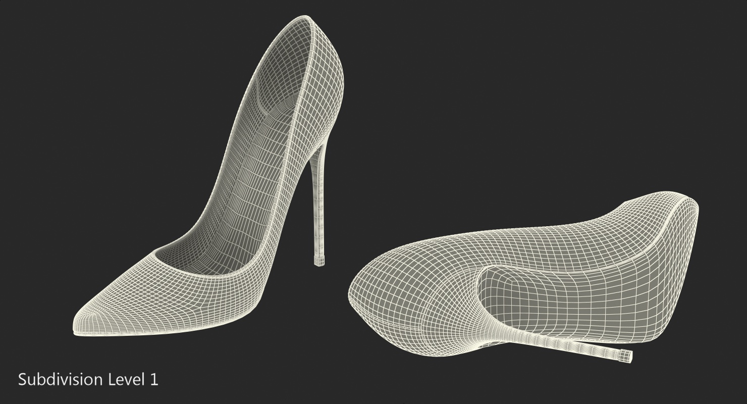 3D Christian Louboutin Women Shoes