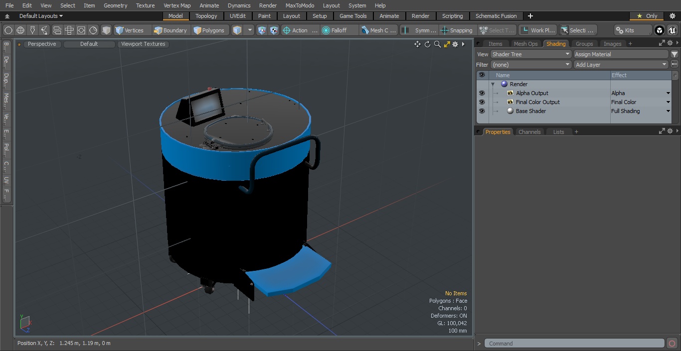 3D Cryogenic Freezer with Cryo-boxes model