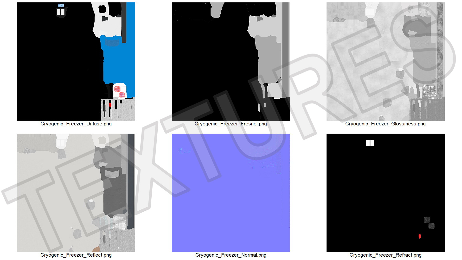 3D Cryogenic Freezer with Cryo-boxes model