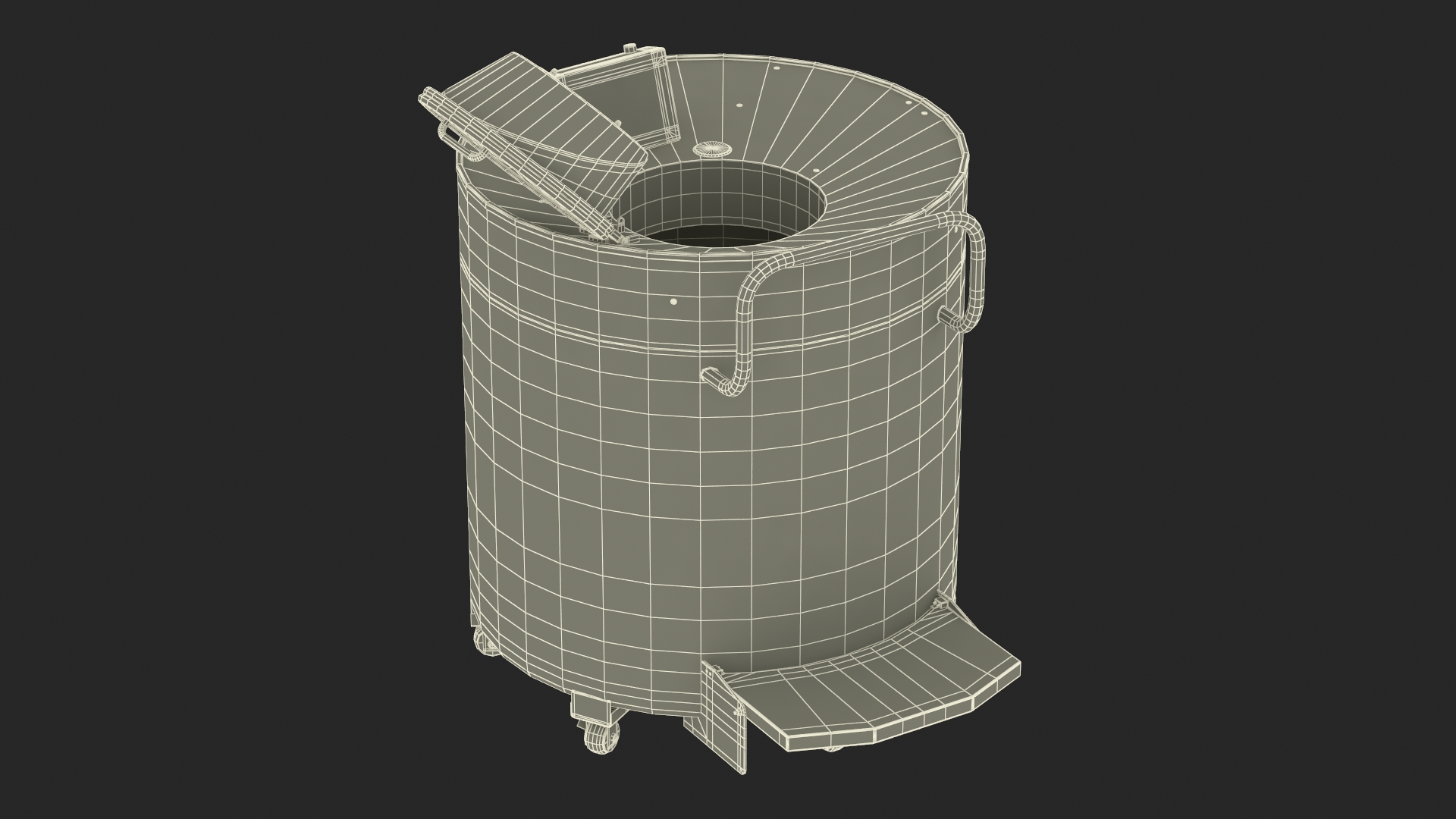 3D Cryogenic Freezer with Cryo-boxes model