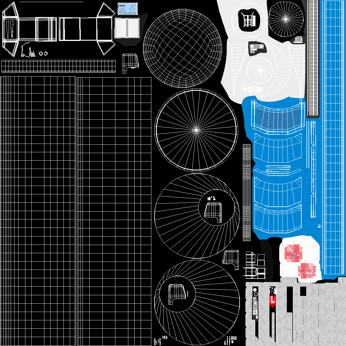 3D Cryogenic Freezer with Cryo-boxes model
