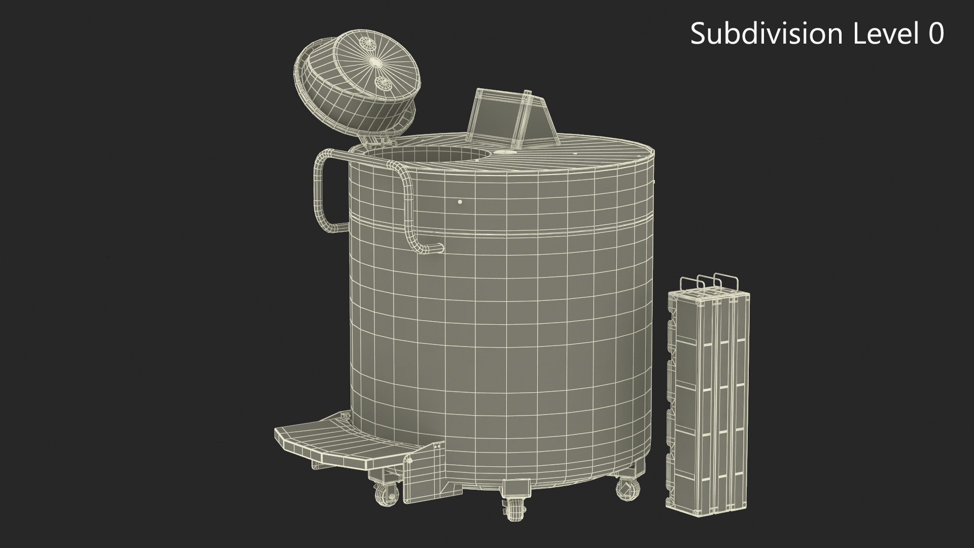 3D Cryogenic Freezer with Cryo-boxes model