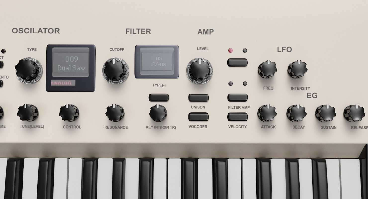 3D Korg KingKORG 61 Key Analog Modeling Synthesizer model