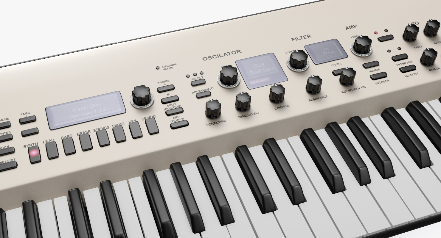 3D Korg KingKORG 61 Key Analog Modeling Synthesizer model
