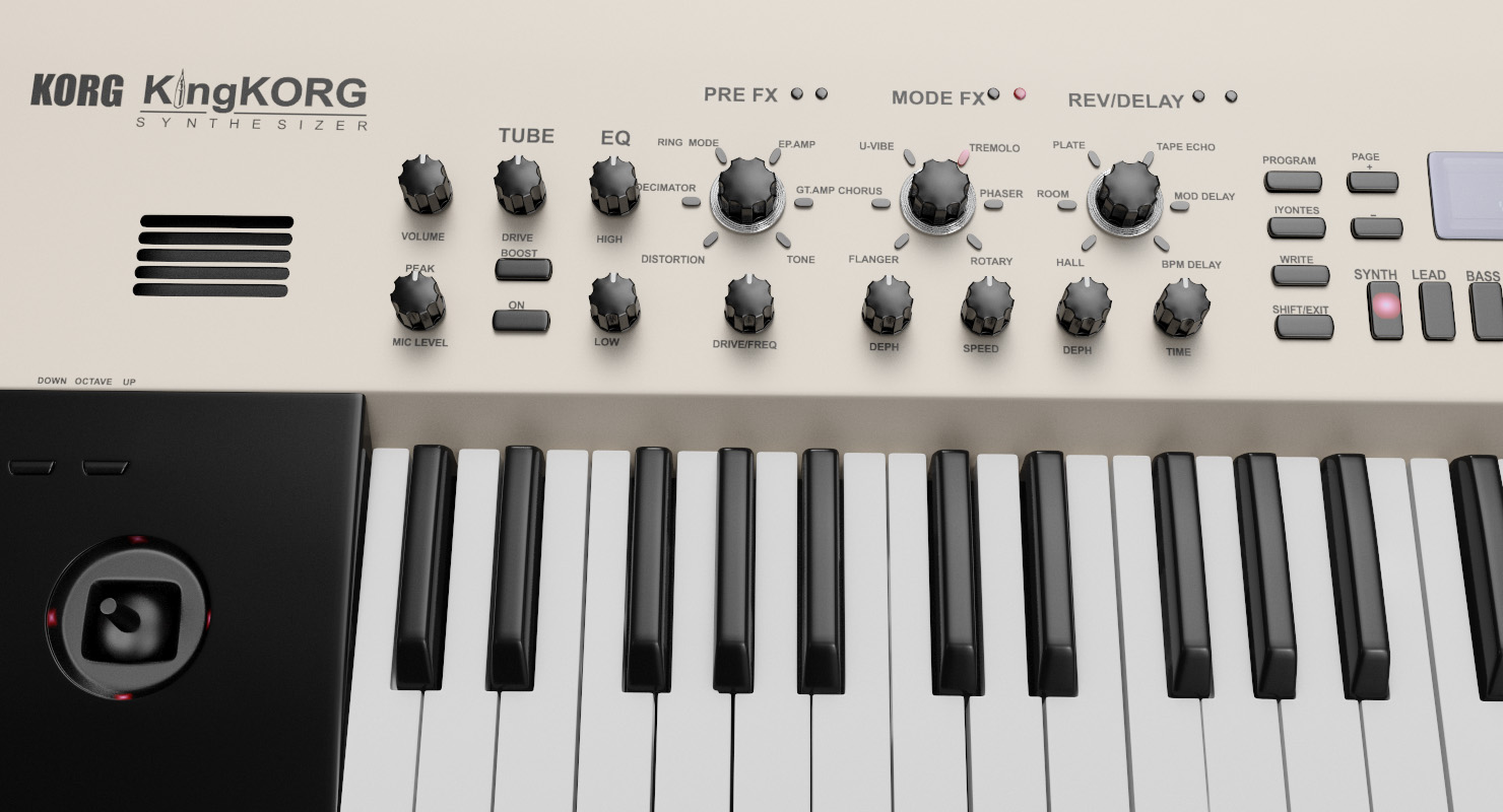 3D Korg KingKORG 61 Key Analog Modeling Synthesizer model
