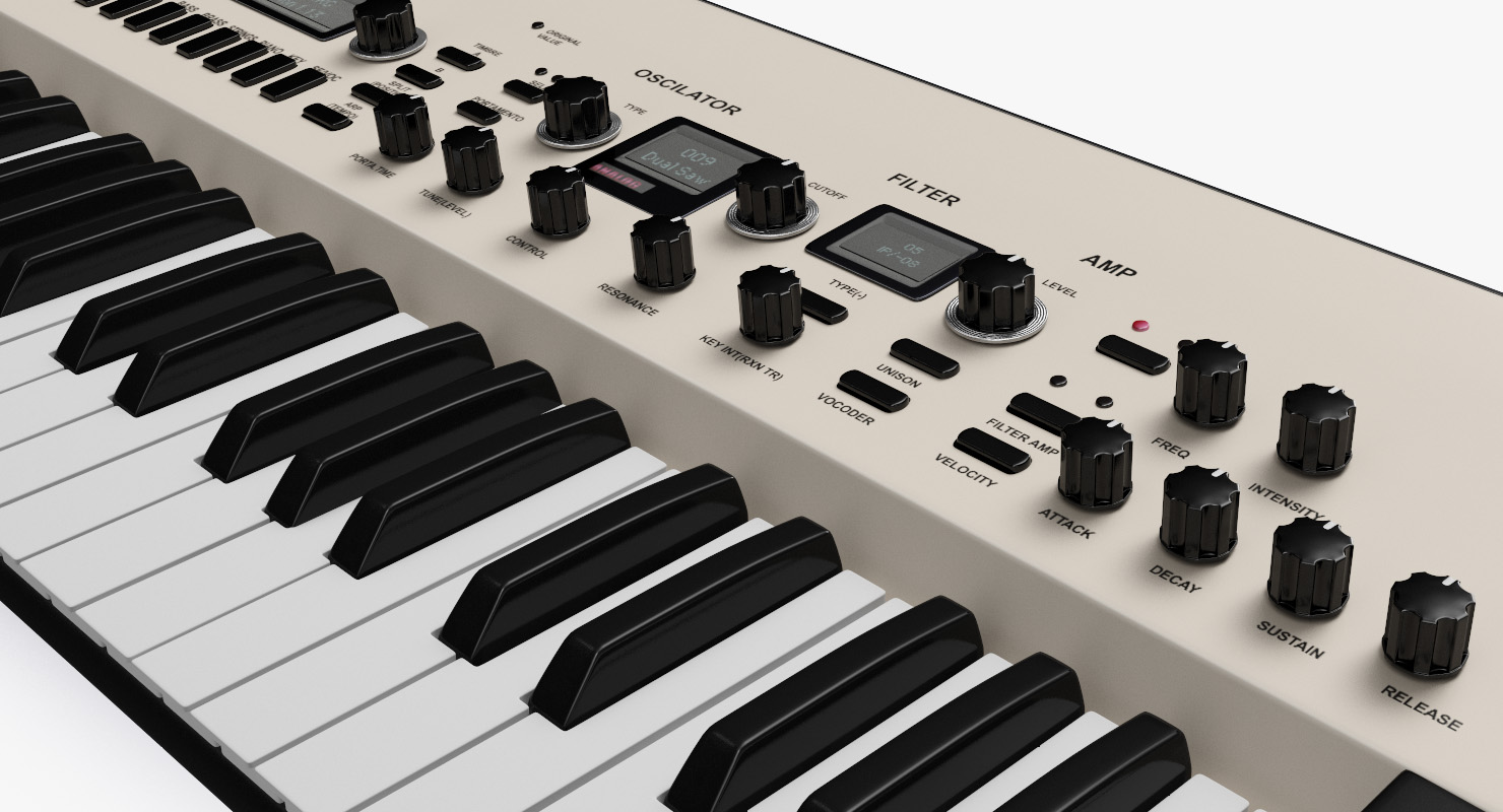 3D Korg KingKORG 61 Key Analog Modeling Synthesizer model