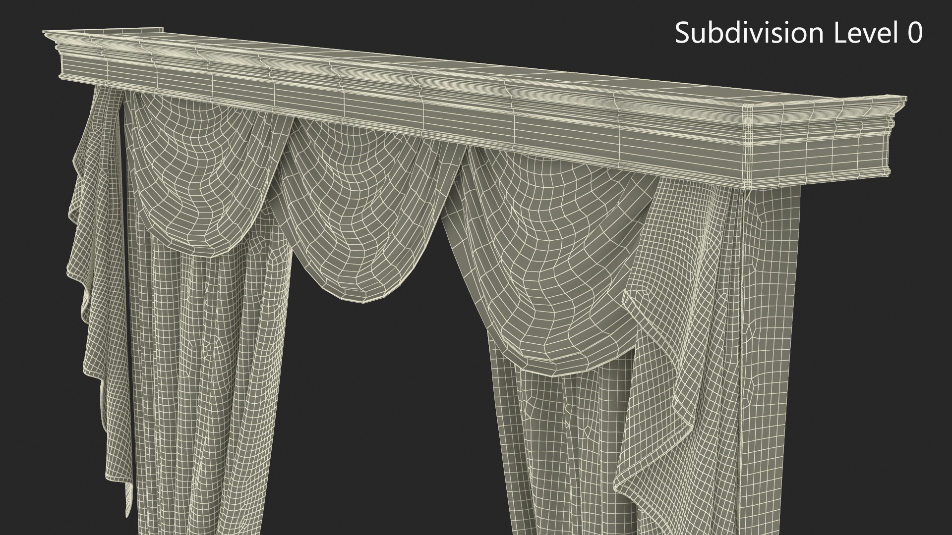 3D Curtains with Valance