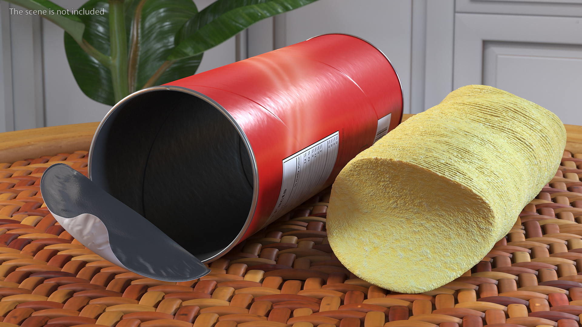 Open Pringles Original Potato Chips Can 3D model