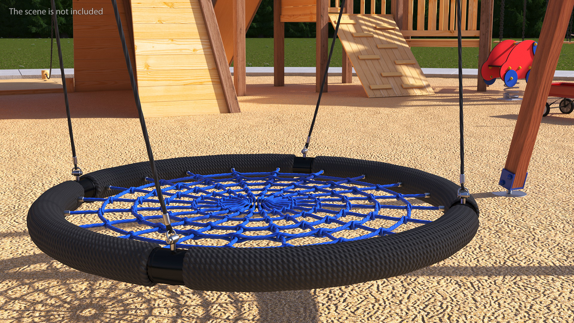 3D Spider Web Saucer Swing Blue model