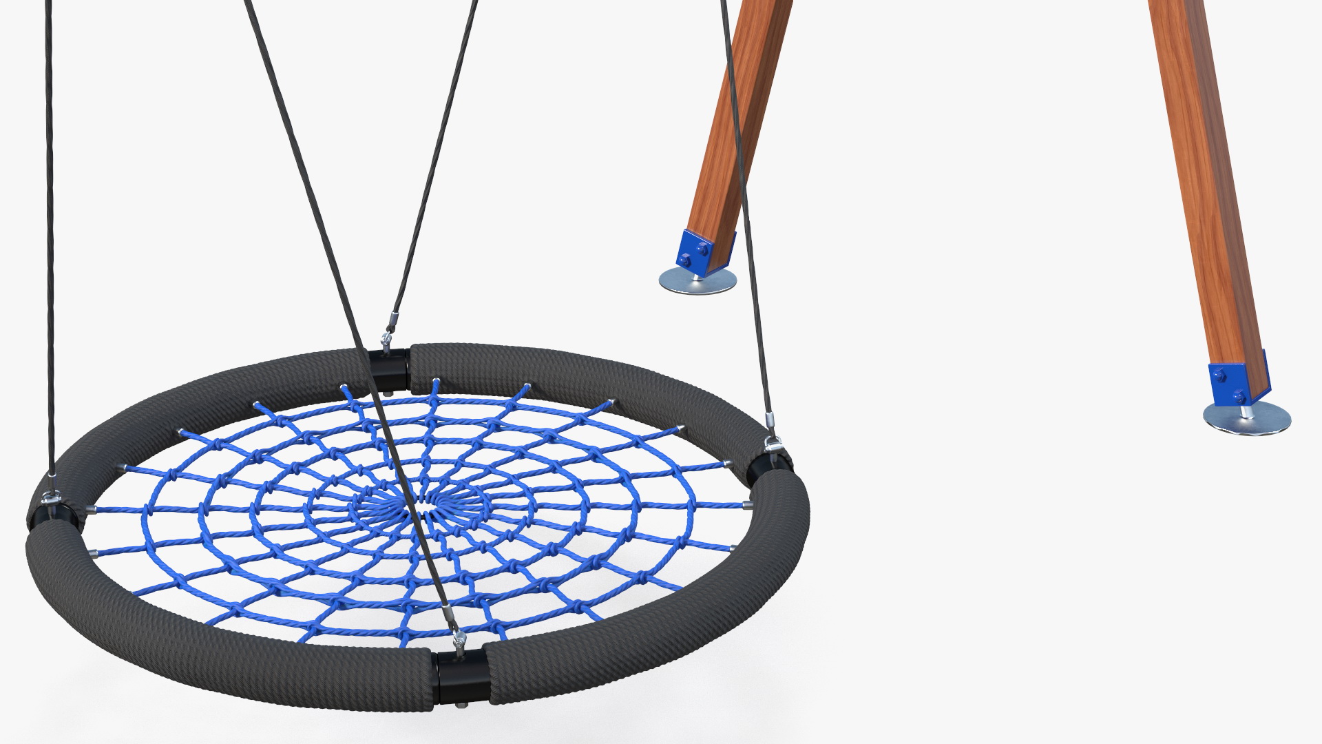 3D Spider Web Saucer Swing Blue model