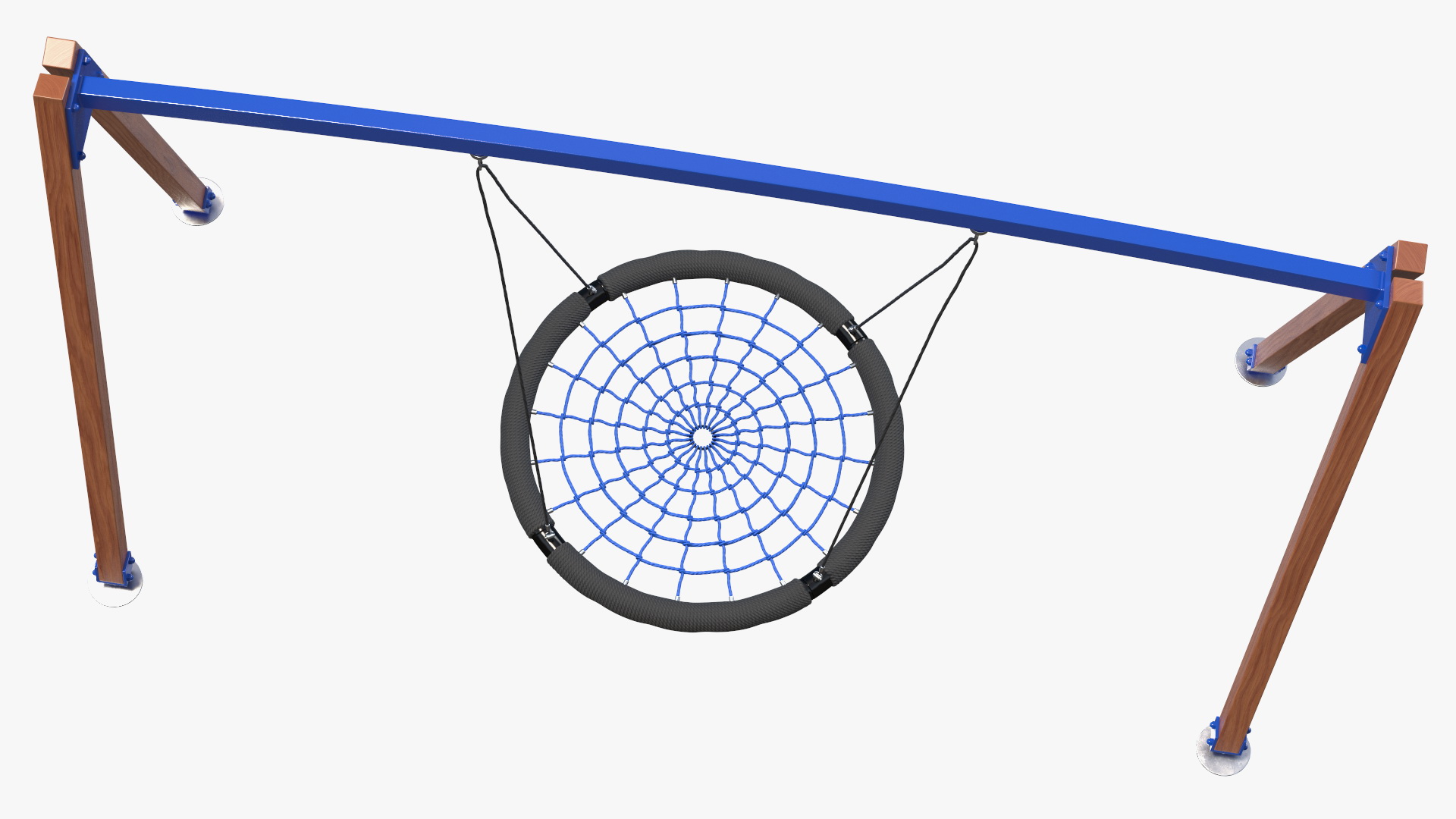 3D Spider Web Saucer Swing Blue model