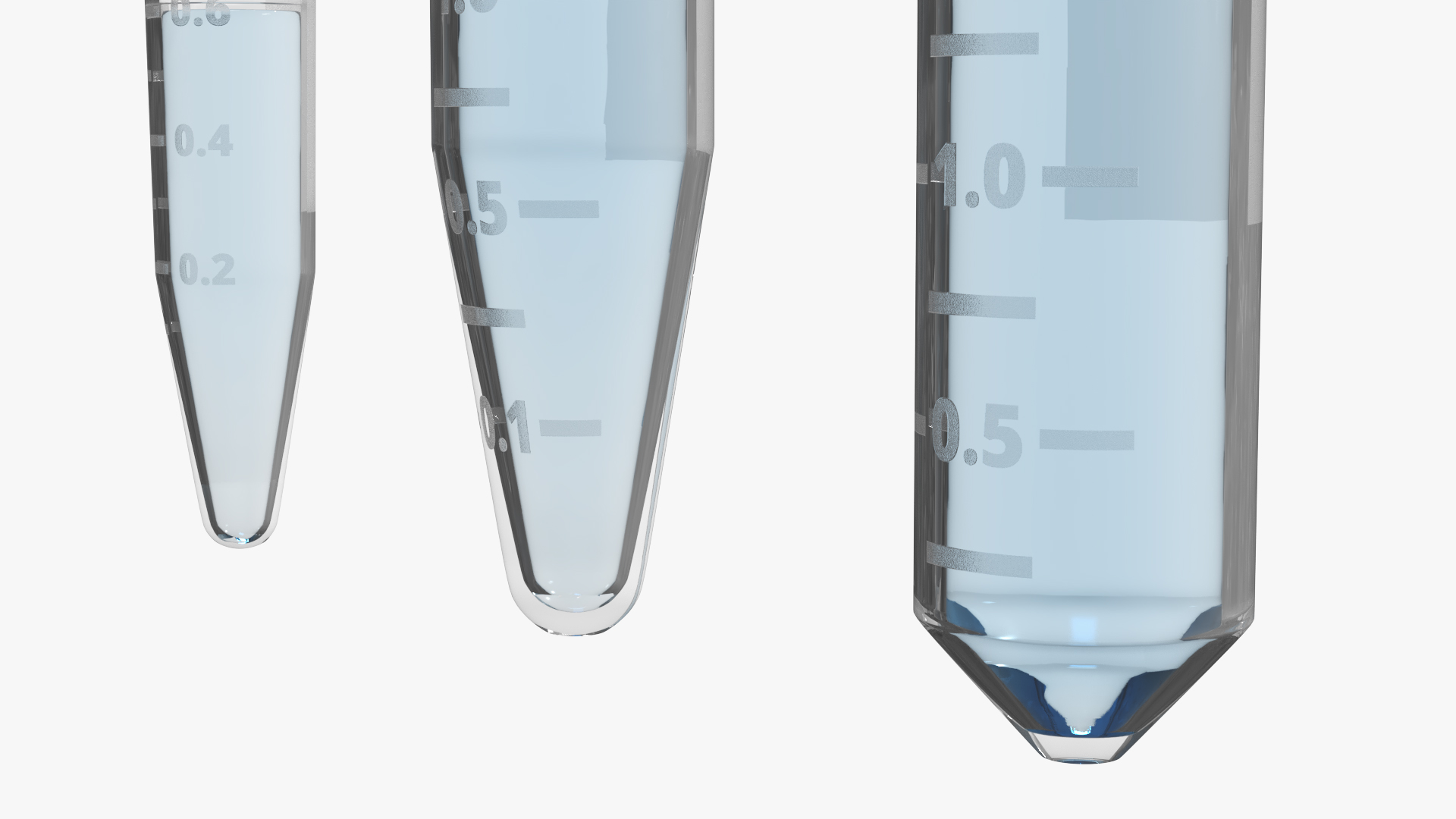 Microcentrifuge Tubes with Liquid Solution Set Blue - view 4