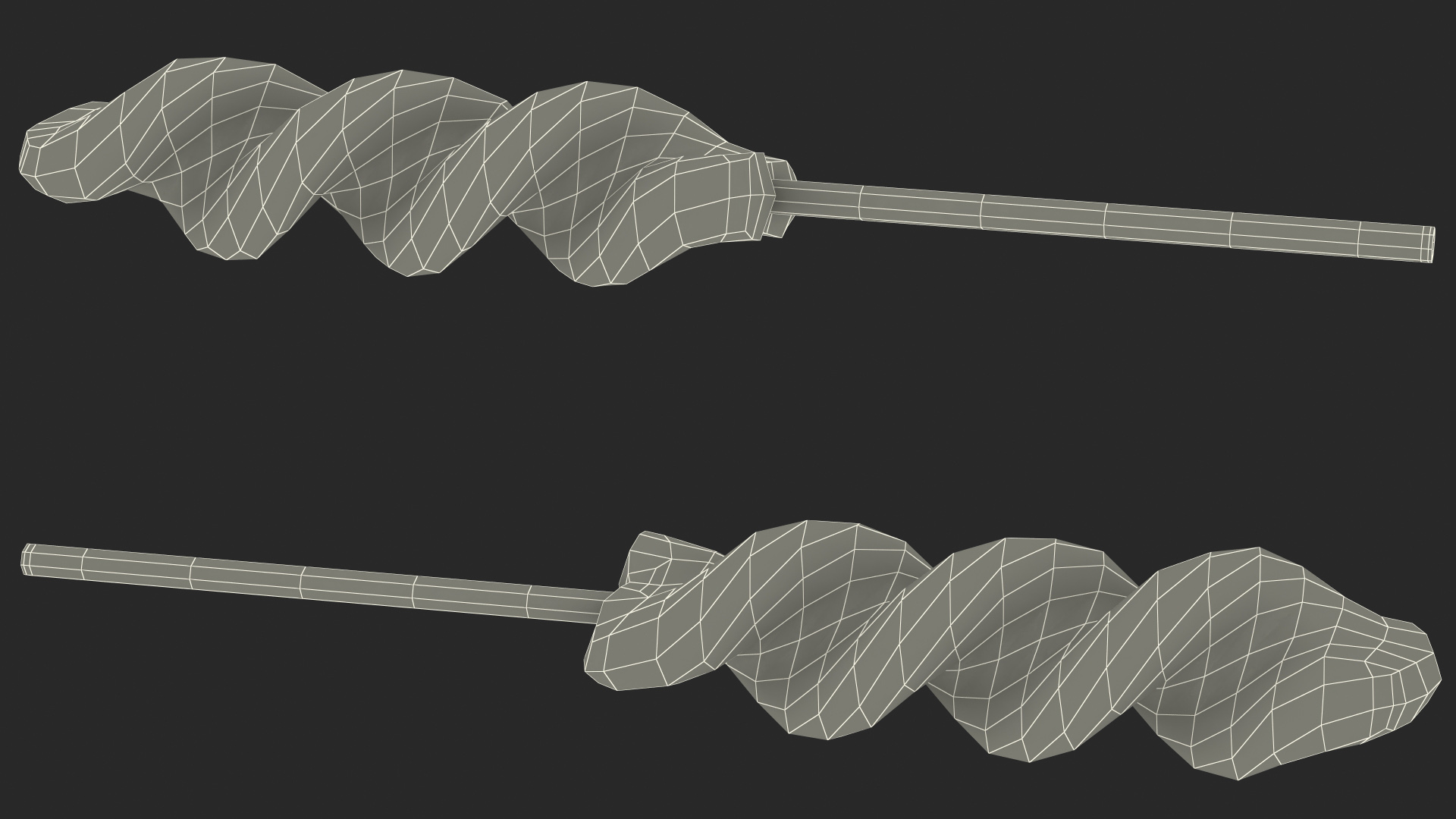 3D model Pink Twist Lollipop Stick