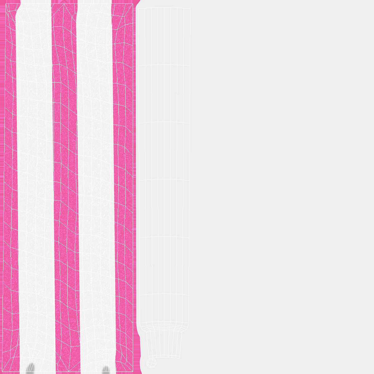 3D model Pink Twist Lollipop Stick
