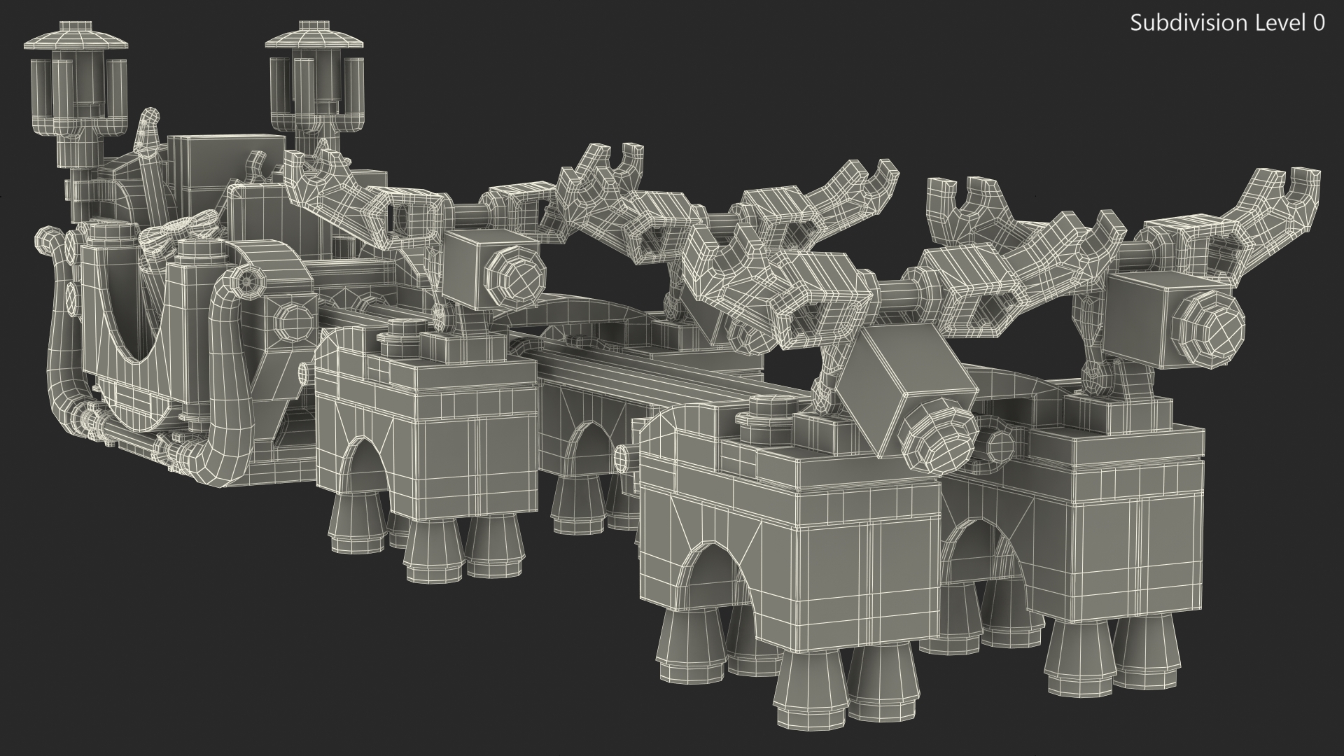 3D Lego Santa Sleigh and Reindeers