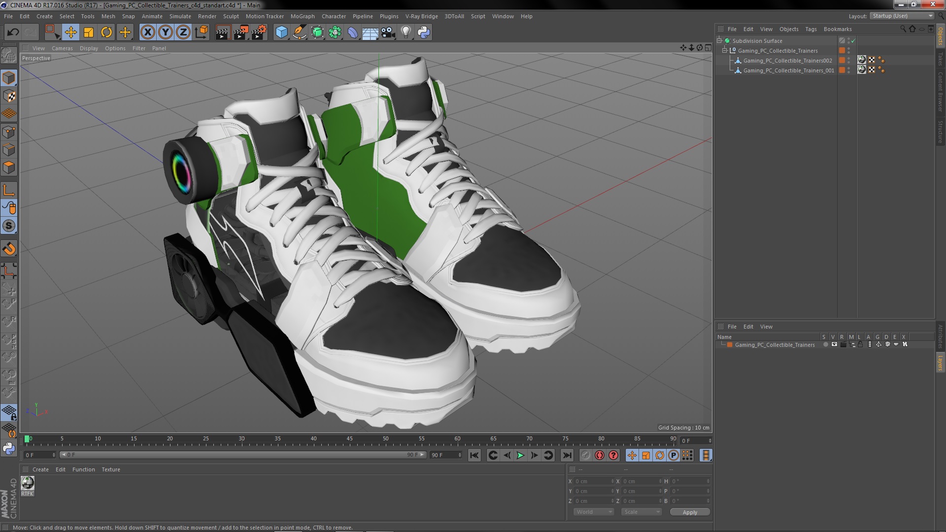 3D model Gaming PC Collectible Trainers