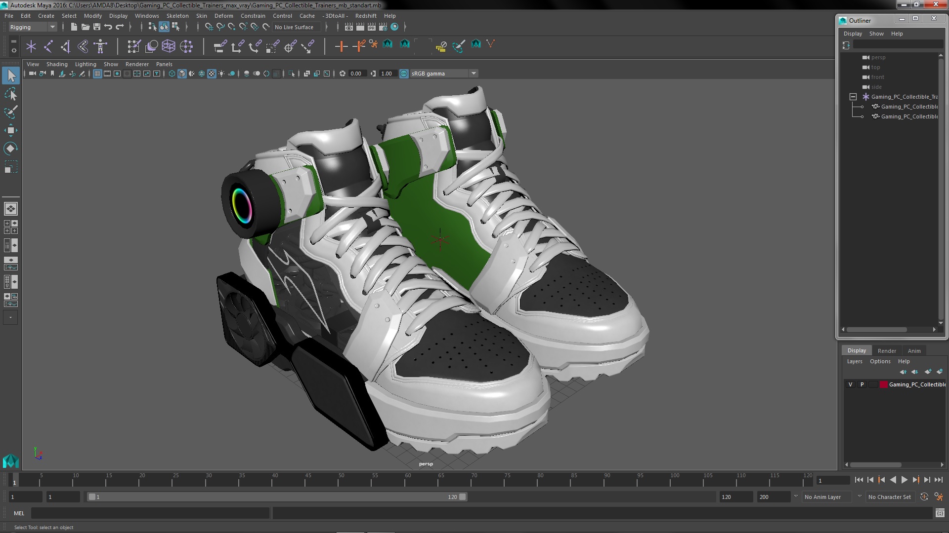 3D model Gaming PC Collectible Trainers