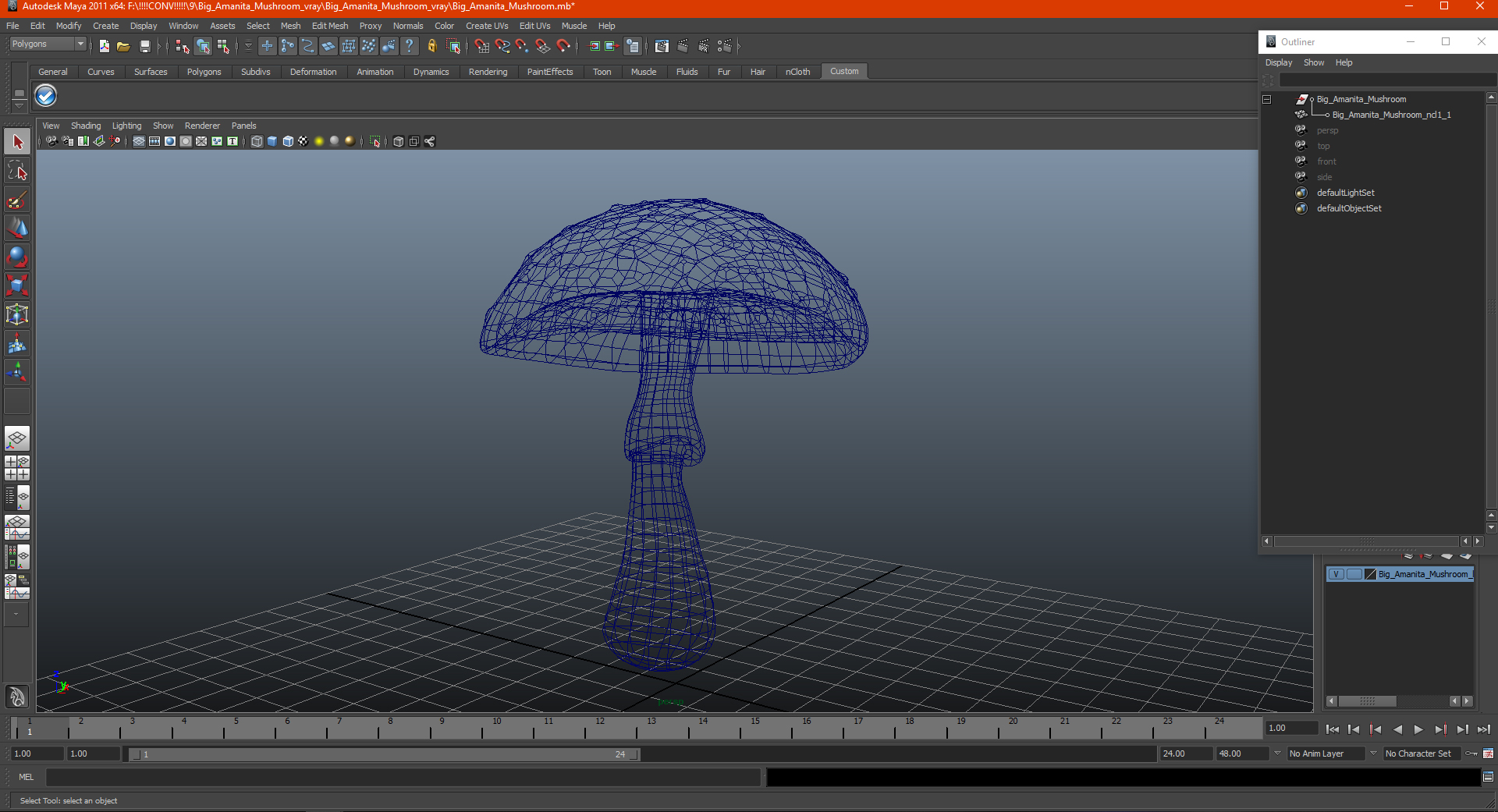 3D model Big Amanita Mushroom